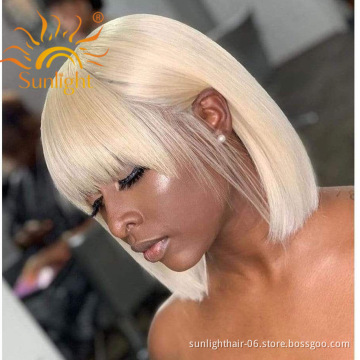 202nouveaux produits Perruques courtes Beau Bob perruque vrai cheveux humain pleine Machine couleur Bob perruques